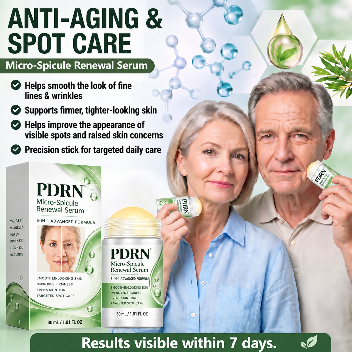 PDRN Anti-Aging & Spot Care(👨⚕️Smooth Wrinkles • Firm Skin • Improve Visible Spots in 7 Days🕑)-1