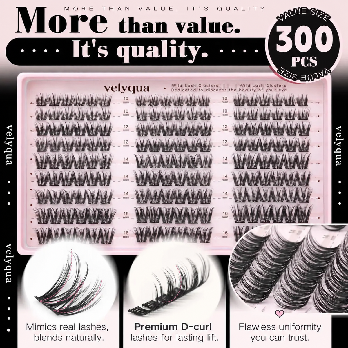 Velyqua Wispy False Lash Clusters