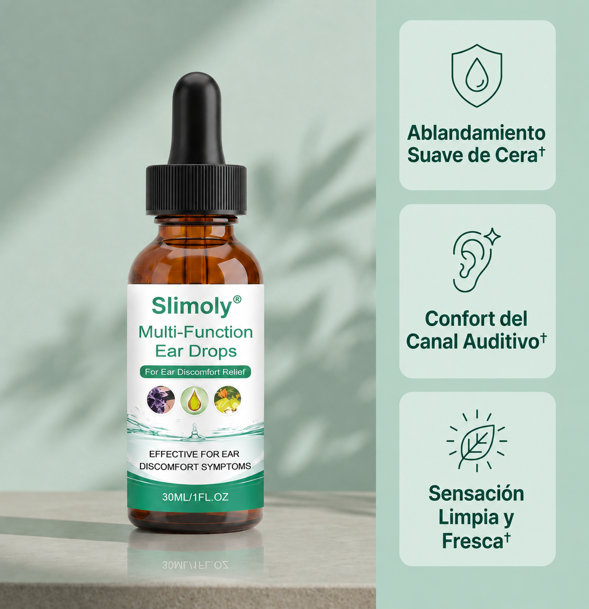 Slimoly® Multi-Function Ear Drops-Gotas Limpieza y Alivio Auditivo