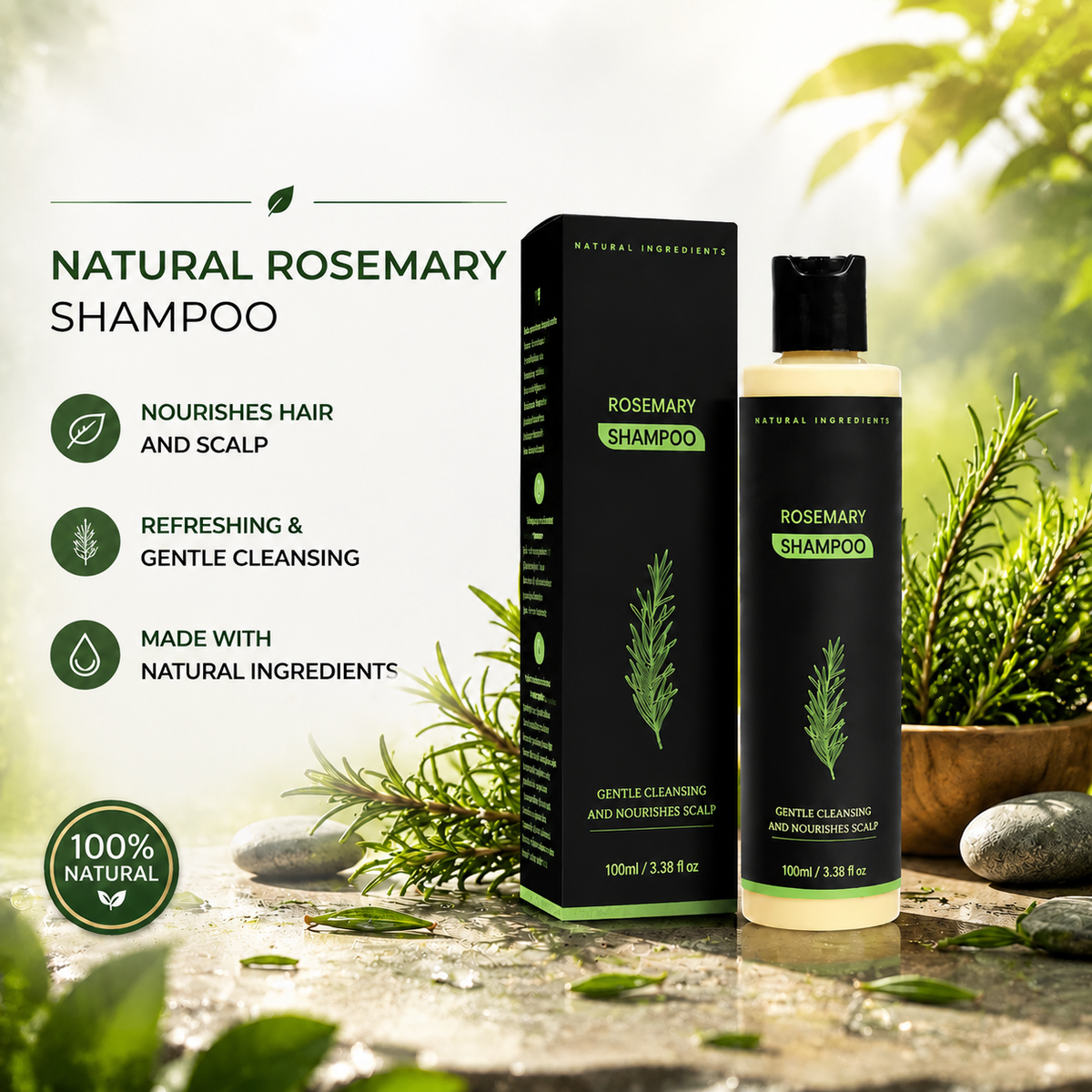 🔥LAST DAY 50% OFF - Organic Rosemary Shampoo