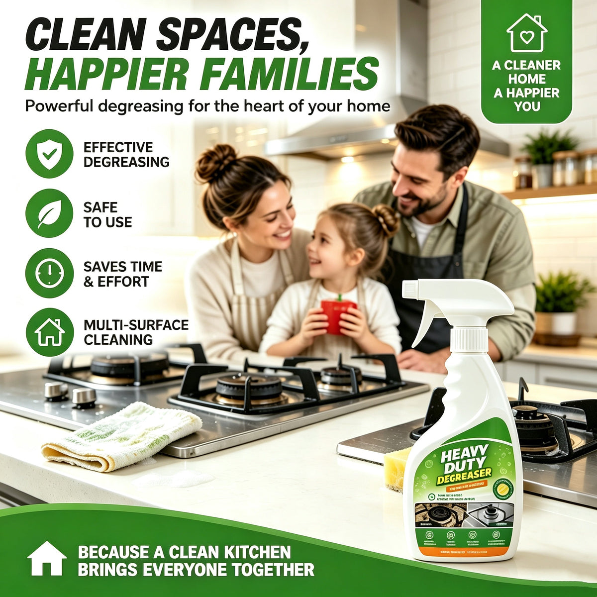 🔥🧽 Heavy Duty Kitchen Degreaser Spray
