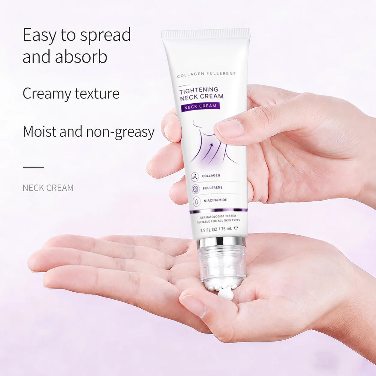 ✨Instant Neck Lift Cream — 🧴 Infused with Retinol & Hyaluronic Acid | Firms the Neck, Reduces Wrinkles & Double Chin