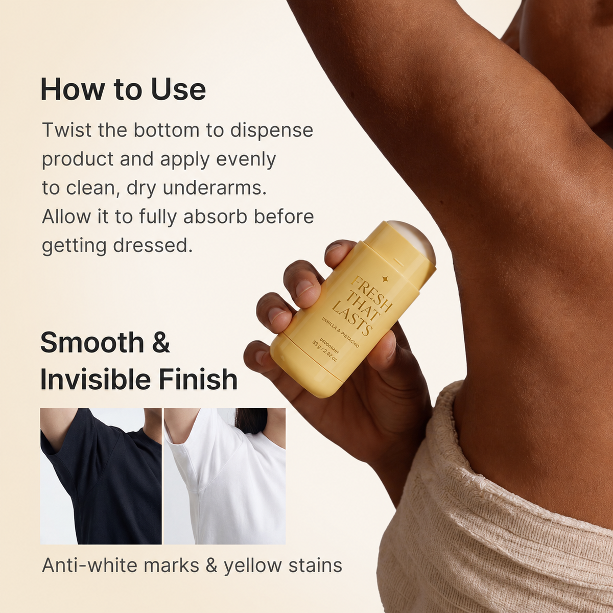 🏆Best Sale🔥Deodorant Vanilla & Pistachio Fresh That Lasts