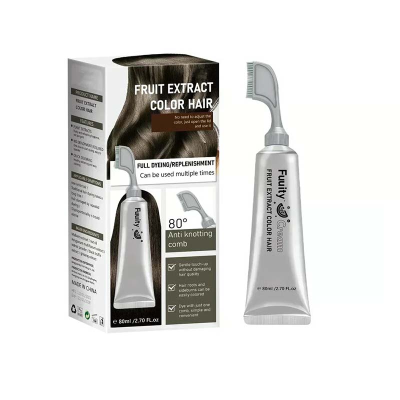 🔥🎁Last Day-Buy 1 Get 1 Free 🔥Botanical Fruit Essence Hair Dye Cream Nourishing Gray Coverage