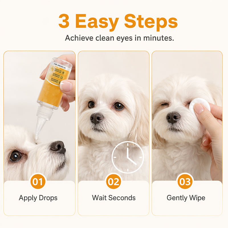 ✨ Gentle pet eye care – cleanses the skin around the eyes and provides daily grooming 👀