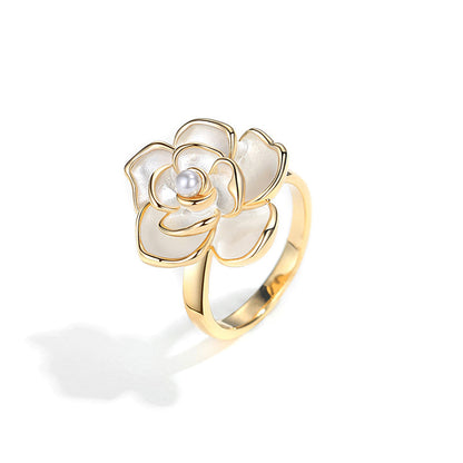 Camellia Pearl Ring