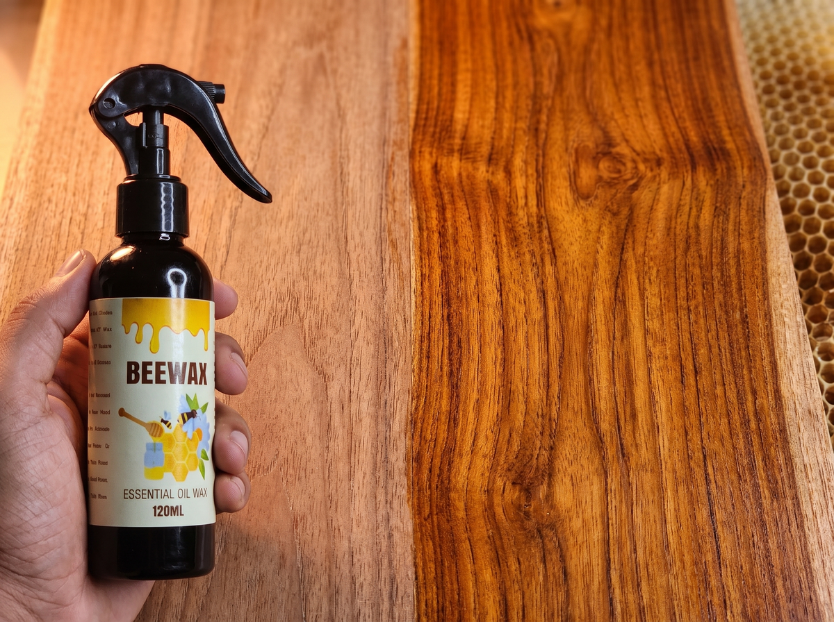 Beeswax Floor Spray: Anti-Crack & Scratch-Resistant Refurbishing Wax for Wood Floors