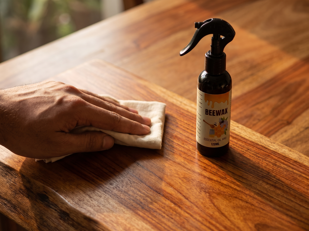 Beeswax Floor Spray: Anti-Crack & Scratch-Resistant Refurbishing Wax for Wood Floors