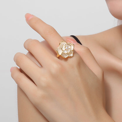 Camellia Pearl Ring