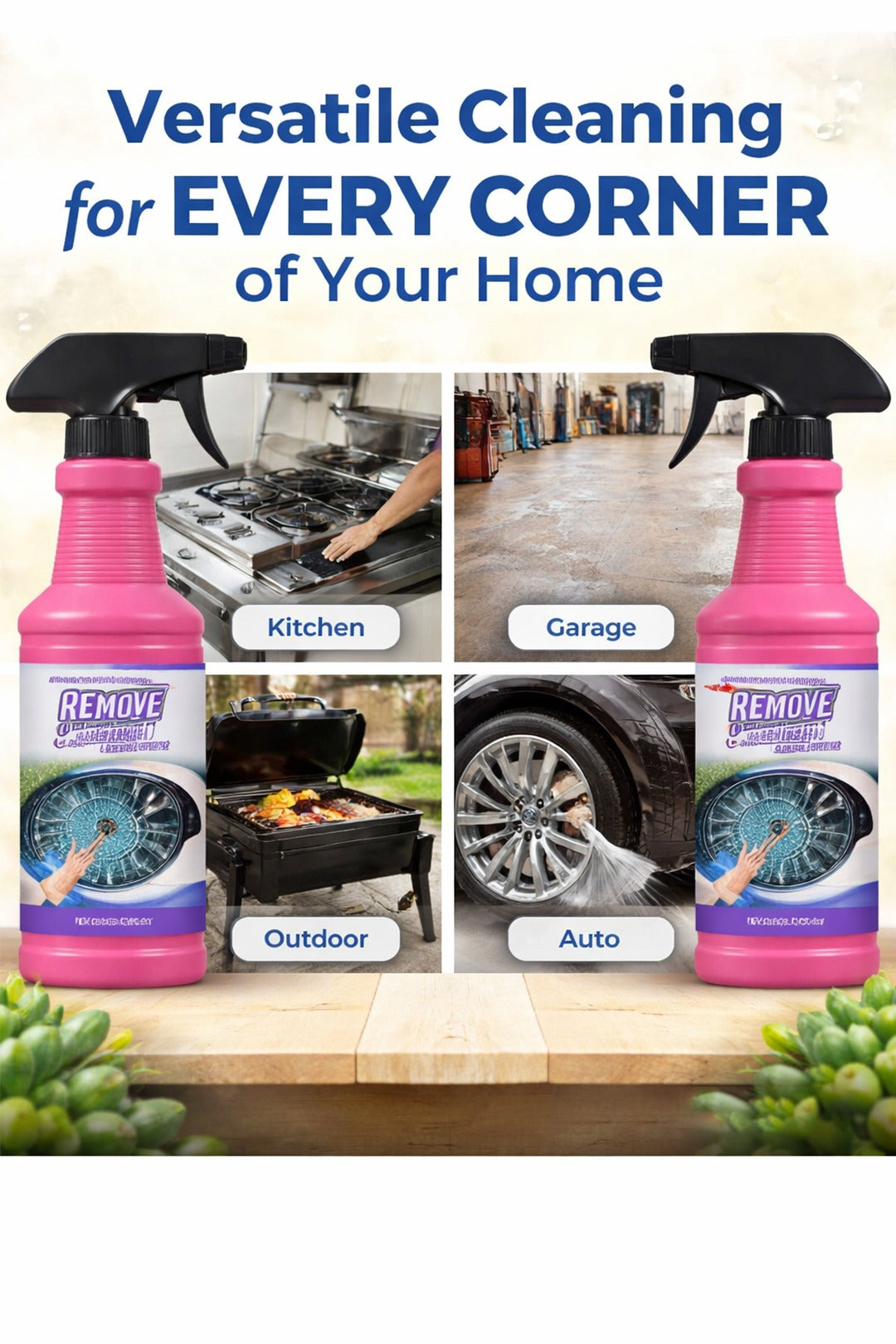 🔥Fast-Acting Heavy-Duty Grill Degreaser Spray