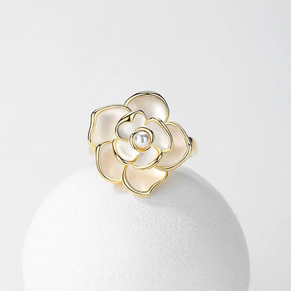 Camellia Pearl Ring