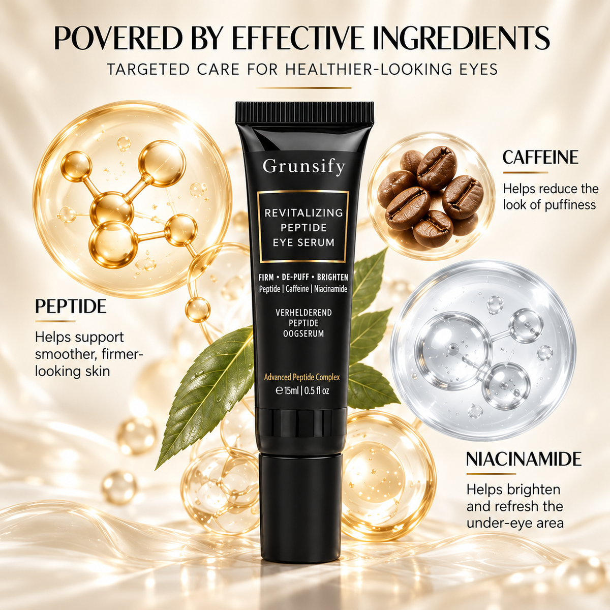 🔥LAST DAY Buy 1 Get 1 Free🔥Grunsify Revitalizing Peptide Eye Serum