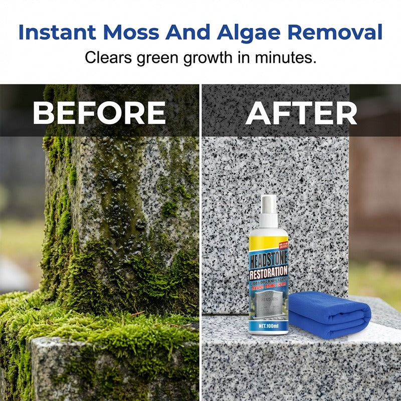 Fast-Acting Headstone Restoration & Cleaning Spray