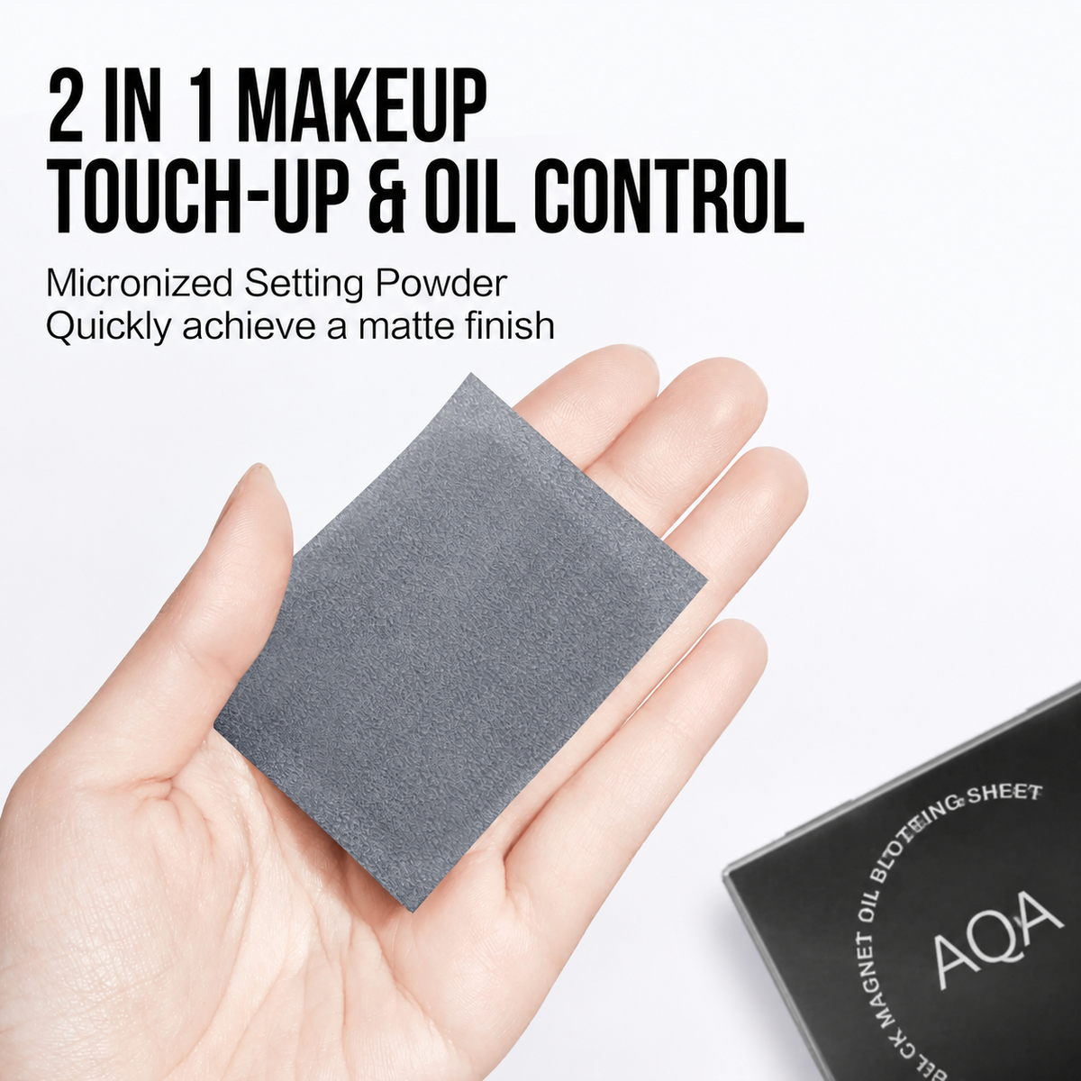 🔥Hot Sale🔥AQA Black Magnet 2-in-1 Oil Blotting