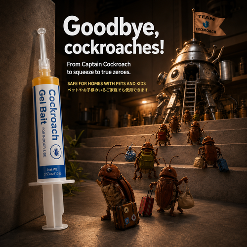 Insecticidal Bait-Small Size Roach Bait for Kitchen & Indoor Cockroach Repellent Gel Cockroach Control Cockroach Killer
