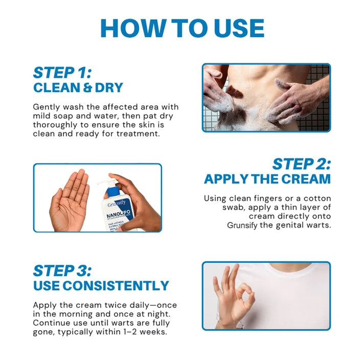 ✅ Official Store:  🔥Grunsify NanoLipo HPV Genital Warts Eraser Cream Plus+