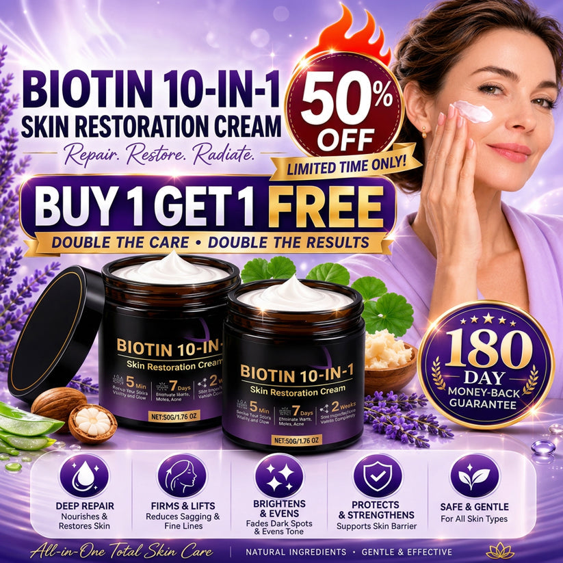 ✨ Biotin 10-in-1 Skin Restoration Cream🍀