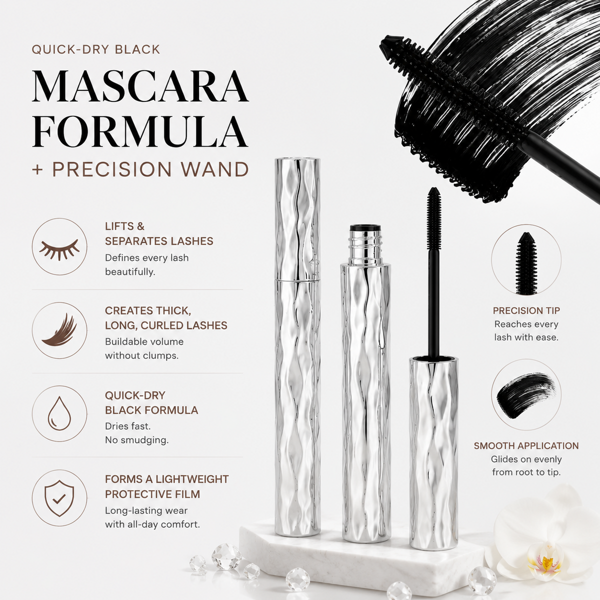 ✨Last Day-Buy 1 Get 1 Free✨ Waterproof Mascara for Long-Lasting 👁️