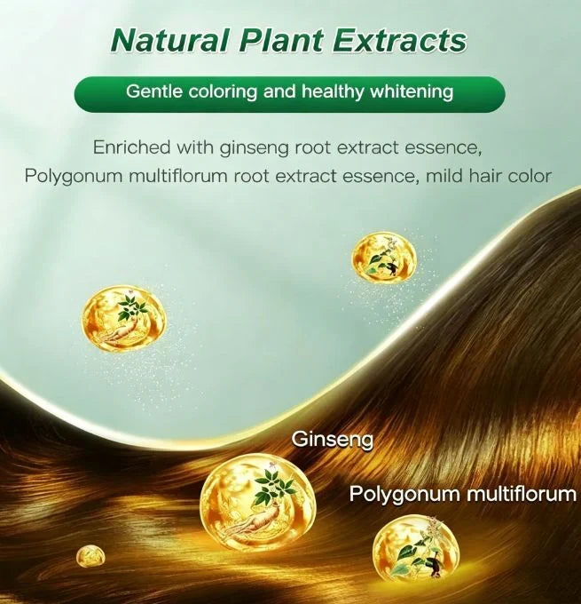 🔥🎁Last Day-Buy 1 Get 1 Free 🔥Botanical Fruit Essence Hair Dye Cream Nourishing Gray Coverage