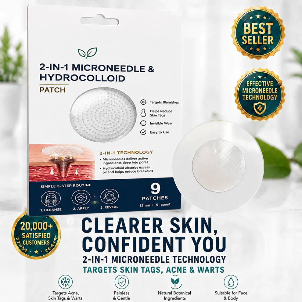 ✅ Official Store: 🔥2-in-1 Microneedle & Hydrocolloid Patch 🌿