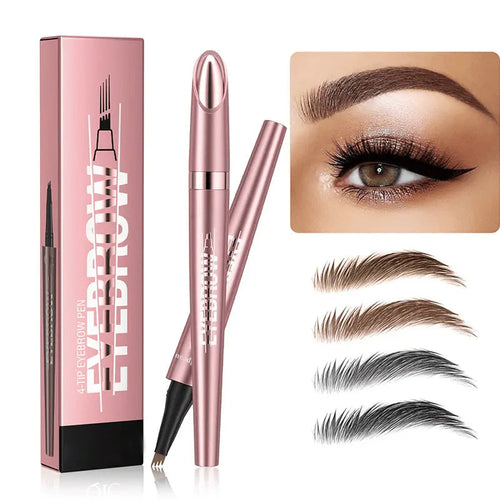 4-fork waterproof eyebrow pencil
