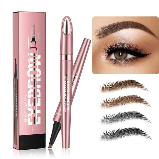 4-fork waterproof eyebrow pencil