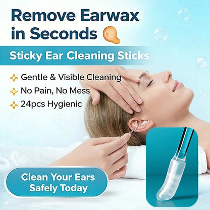 Sticky Ear Cleaning Sticks - Gentle, Visible Ear Care