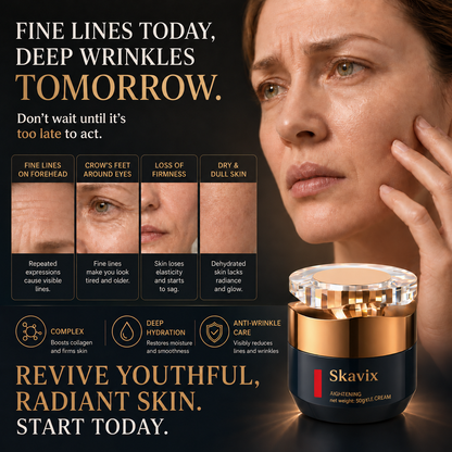 💎 Skavix® Anti-Wrinkle Firming Cream ✨ Formula for Smoother, Firmer-Looking Skin | 50g