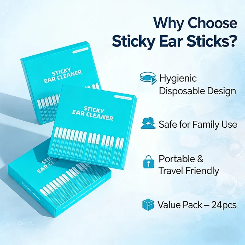 💦Sticky Ear Cleaning Sticks – Gentle, Visible Ear Care🛒