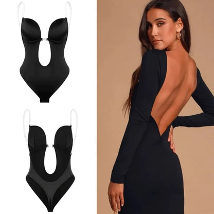 Plunge Backless Body Shaper Bra