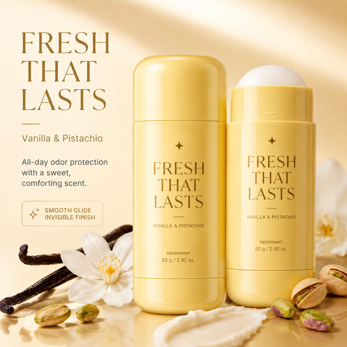 🏆Best Sale🔥Deodorant Vanilla & Pistachio Fresh That Lasts