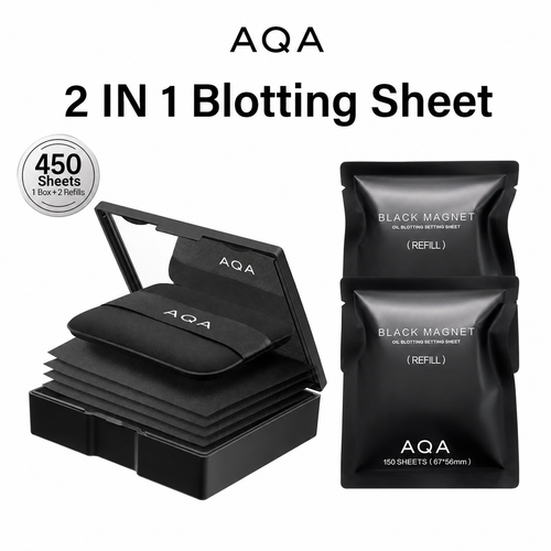 🔥Hot Sale🔥AQA Black Magnet 2-in-1 Oil Blotting