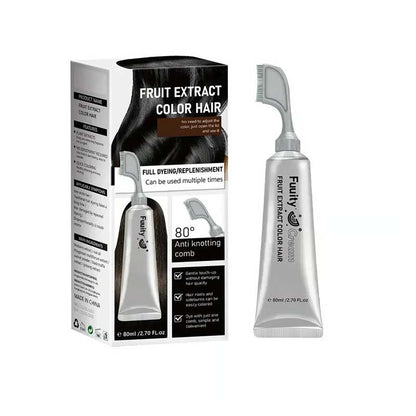🔥🎁Last Day-Buy 1 Get 1 Free 🔥Botanical Fruit Essence Hair Dye Cream Nourishing Gray Coverage