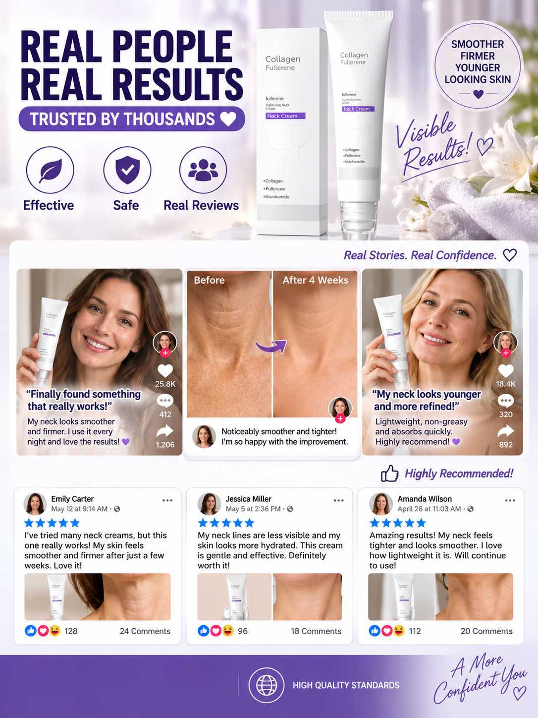 ⭐Unisex | Collagen Firming Cream | Targets all types of wrinkles for younger-looking skin