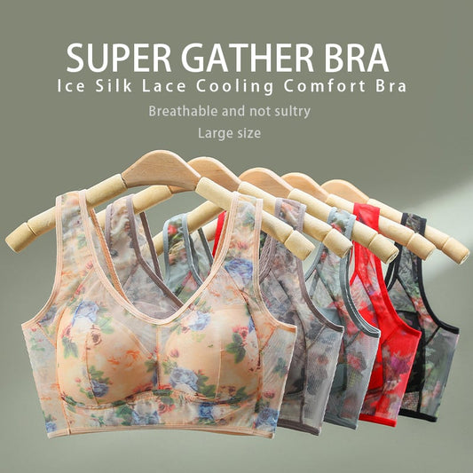 Ice Silk Lace Cooling Comfort Bra