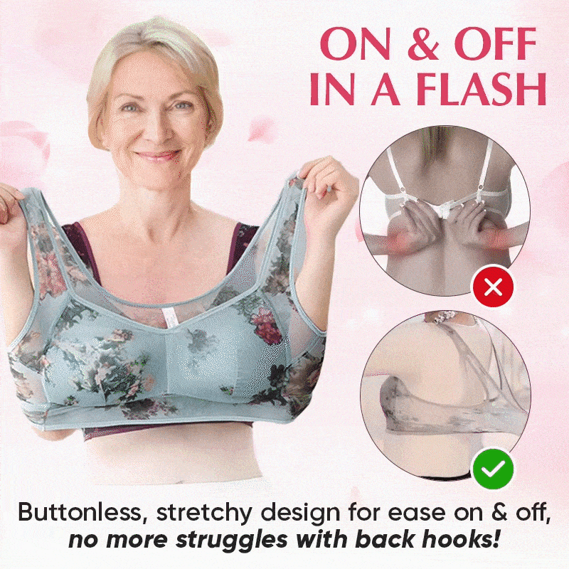 Ice Silk Lace Cooling Comfort Bra