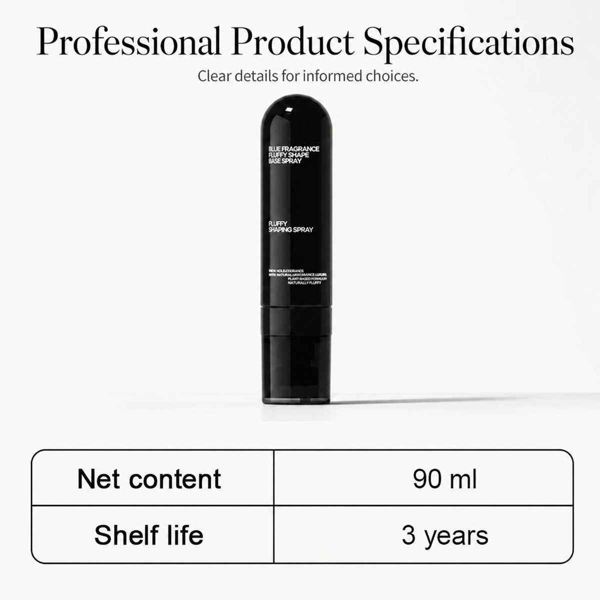 Fluffy Hair Shaping Spray Long Lasting Volumizing Mist with Peach Fragrance