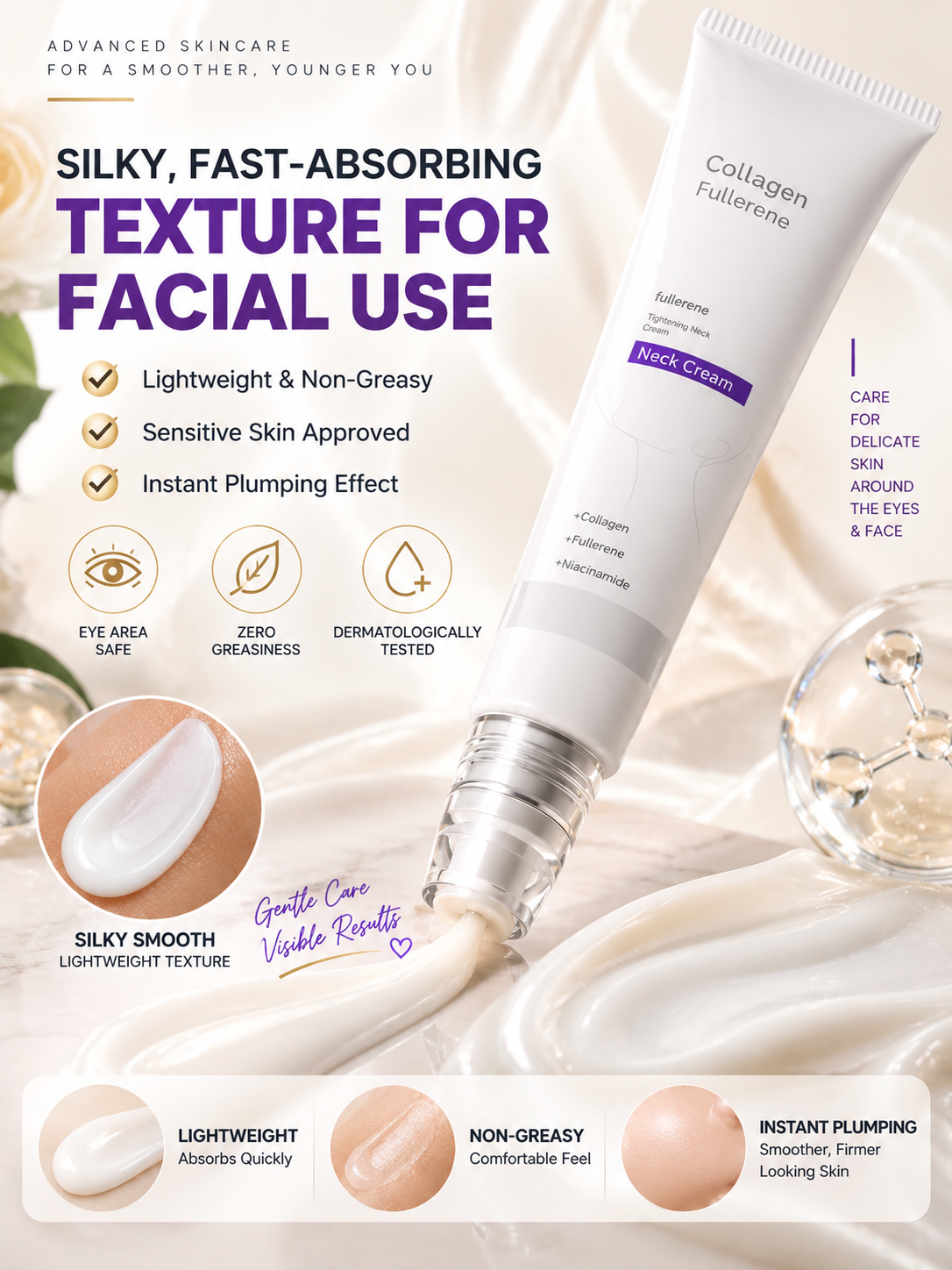 ⭐Unisex | Collagen Firming Cream | Targets all types of wrinkles for younger-looking skin