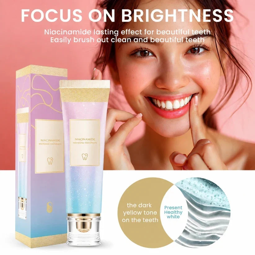 🔥Fast-Acting Niacinamide Whitening Toothpaste