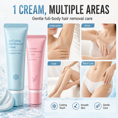 2026 TOP PICK🥳 Hair Removal Cream – Enriched with Rose & Lavender Oil, Niacinamide Brightening – Inhibits Regrowth, Longer-Lasting Smoothness! 💖💨
