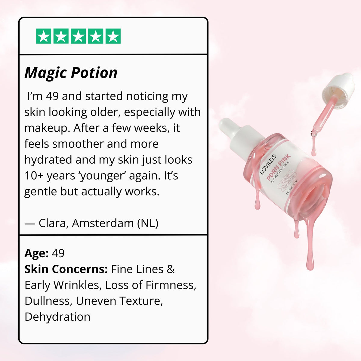 DDBSHIY PDRN Pink Peptide Repair-Signaling Serum (30ml - 1.01 fl.oz.)