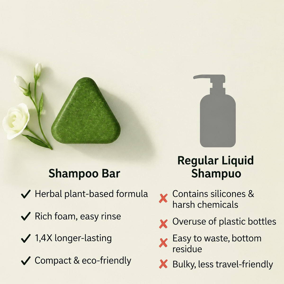 Nature Green Shampoo Bar – Plant-Based Hair Care