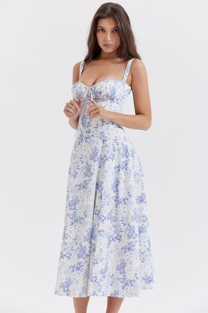 🌷 PRINT BUSTIER SUNDRESS 🌷