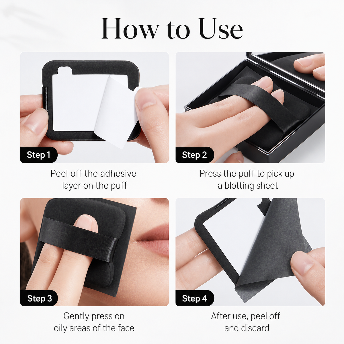 2-in-1 Oil Blotting Compact – Instant Shine Control