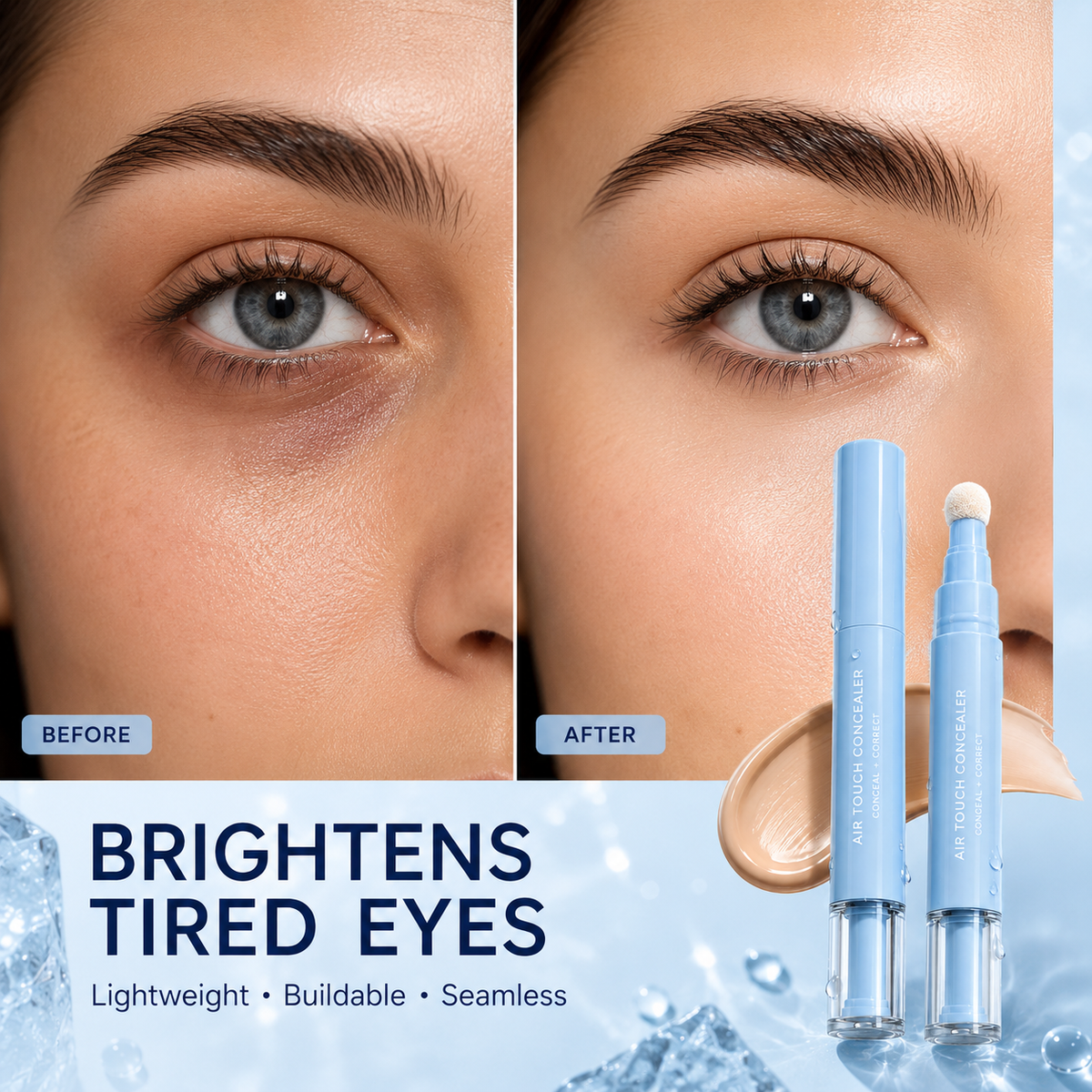 2-in-1 Air Cushion Concealer Pen – Instant Under-Eye Brightening & Flawless Spot Coverage