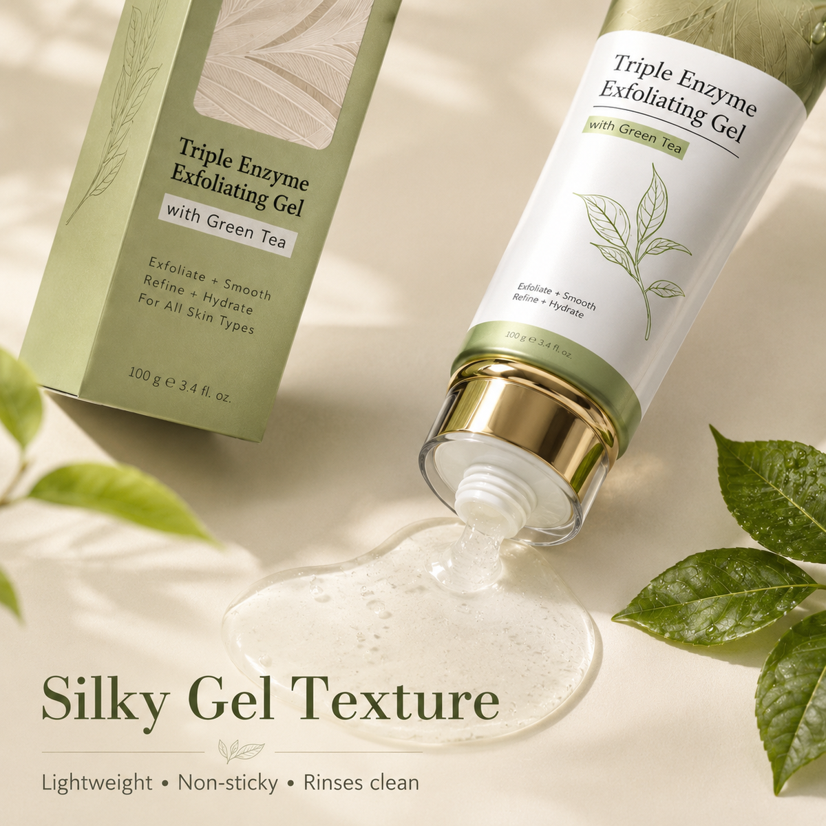 Triple Enzyme Exfoliating Gel-Clear Build-Up. Bring Back Your Natural Glow. ✨