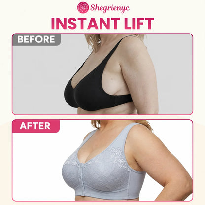 OREVYNA- Front Closure Breathable Cotton Lifting Bra for Seniors