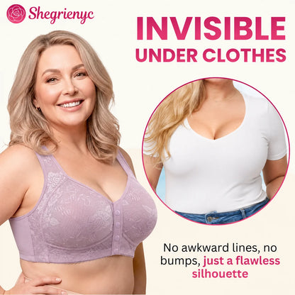 OREVYNA- Front Closure Breathable Cotton Lifting Bra for Seniors