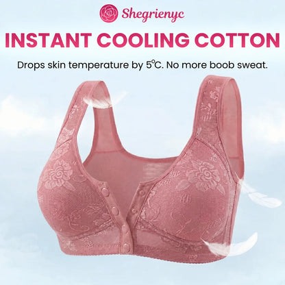 OREVYNA- Front Closure Breathable Cotton Lifting Bra for Seniors