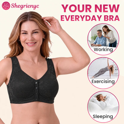 OREVYNA- Front Closure Breathable Cotton Lifting Bra for Seniors